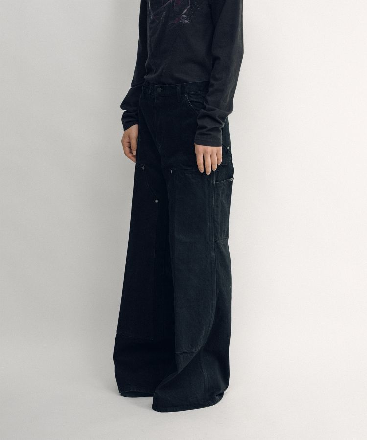 ぴーすけ 品 KEISUKEYOSHIDA(ケイスケヨシダ) 2024AW ワイドデニムパンツ