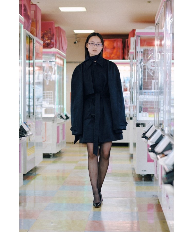 Hunchback Short Balmacaan Coat