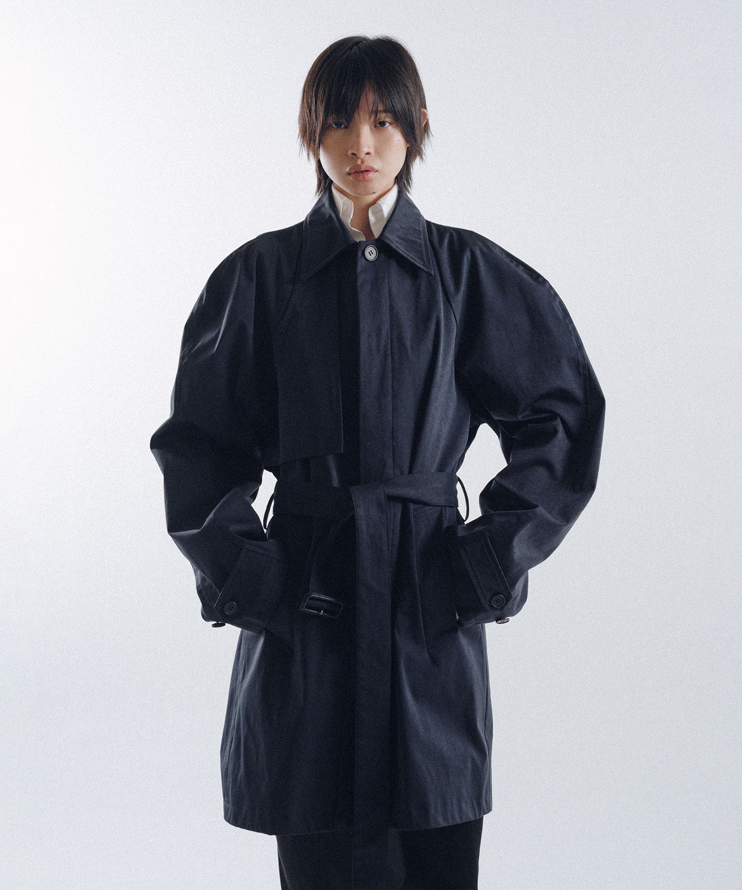 Hunchback Short Balmacaan Coat