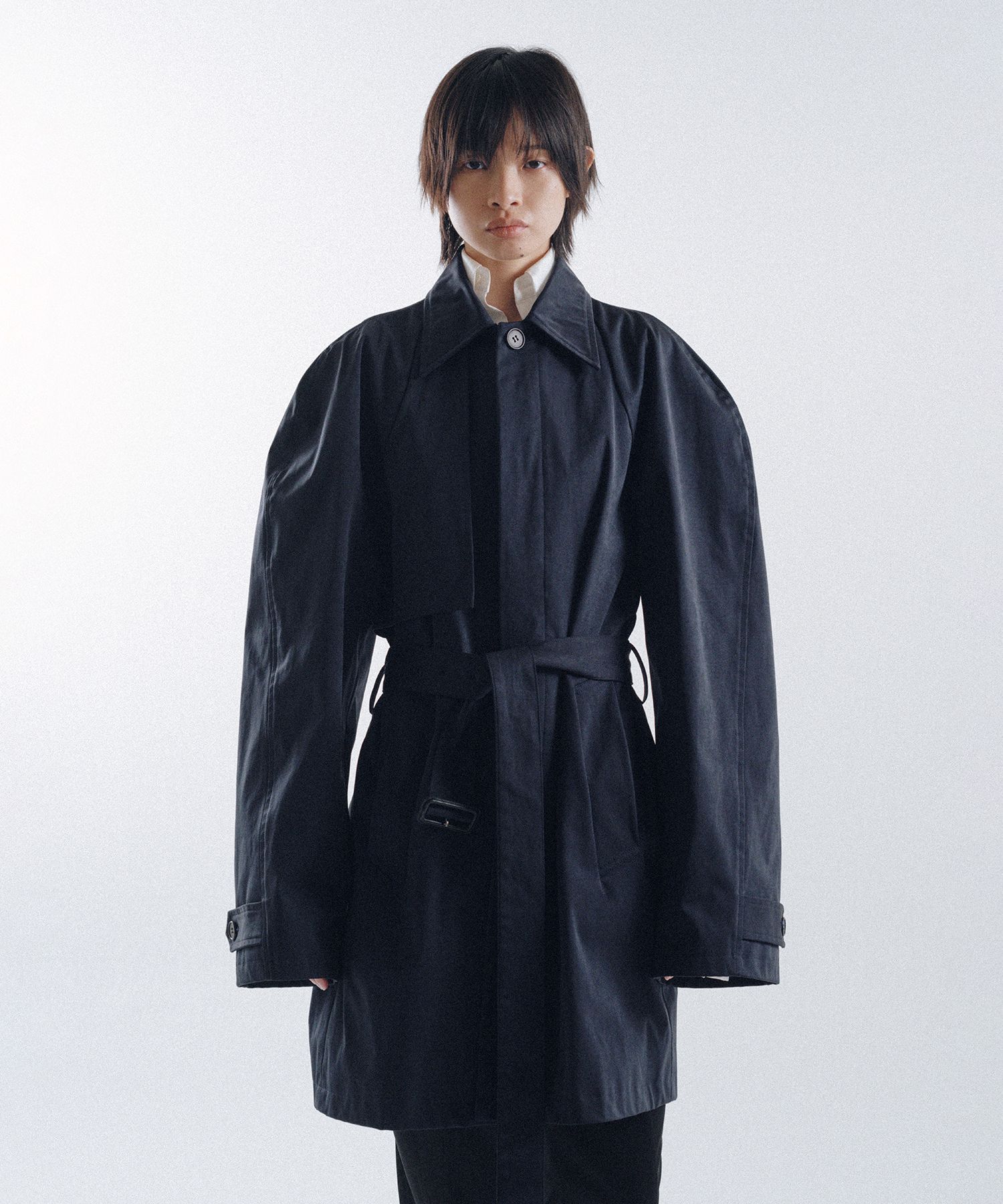 Hunchback Short Balmacaan Coat