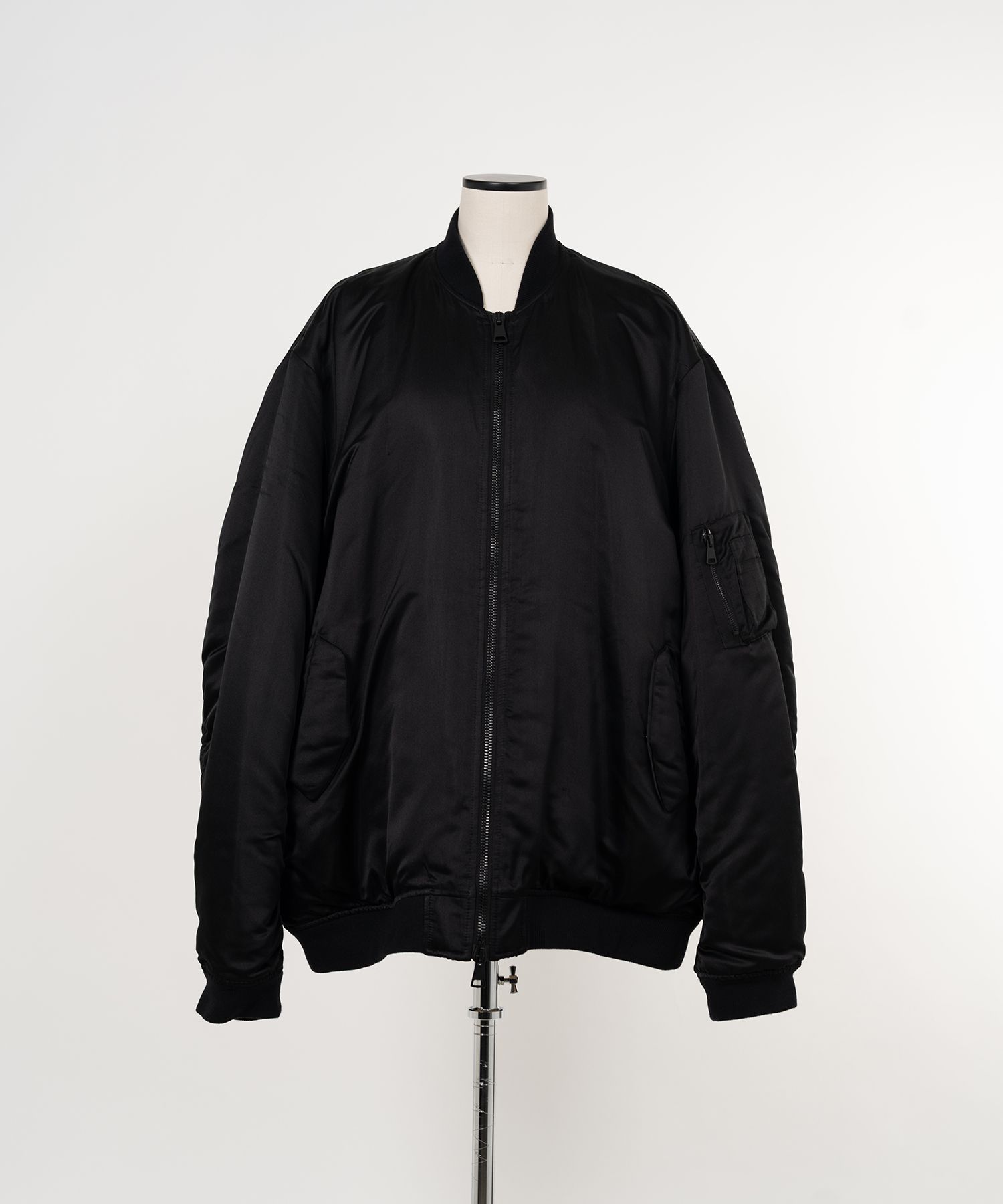 Silk Facing Bomber Jacket