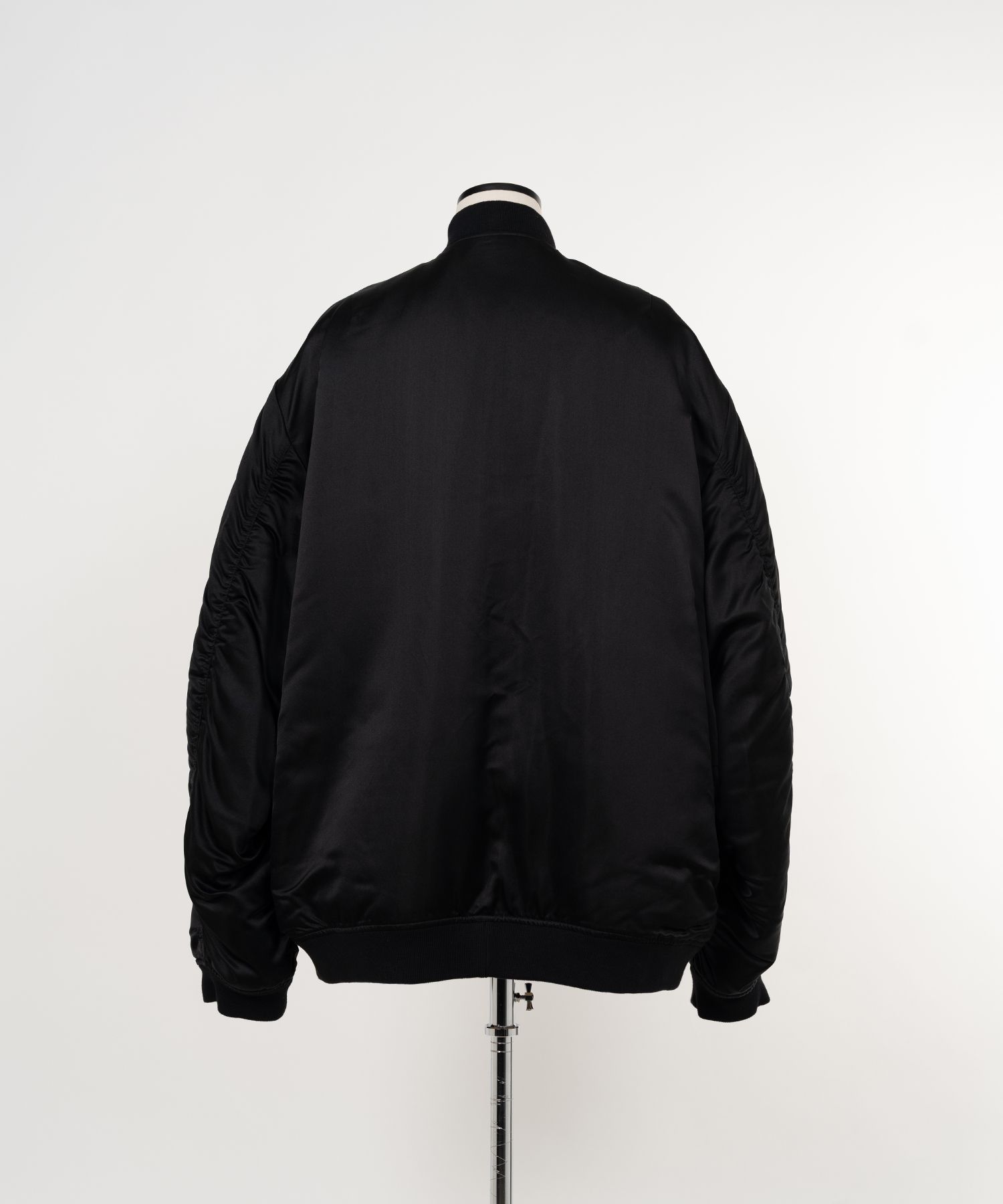 Silk Facing Bomber Jacket