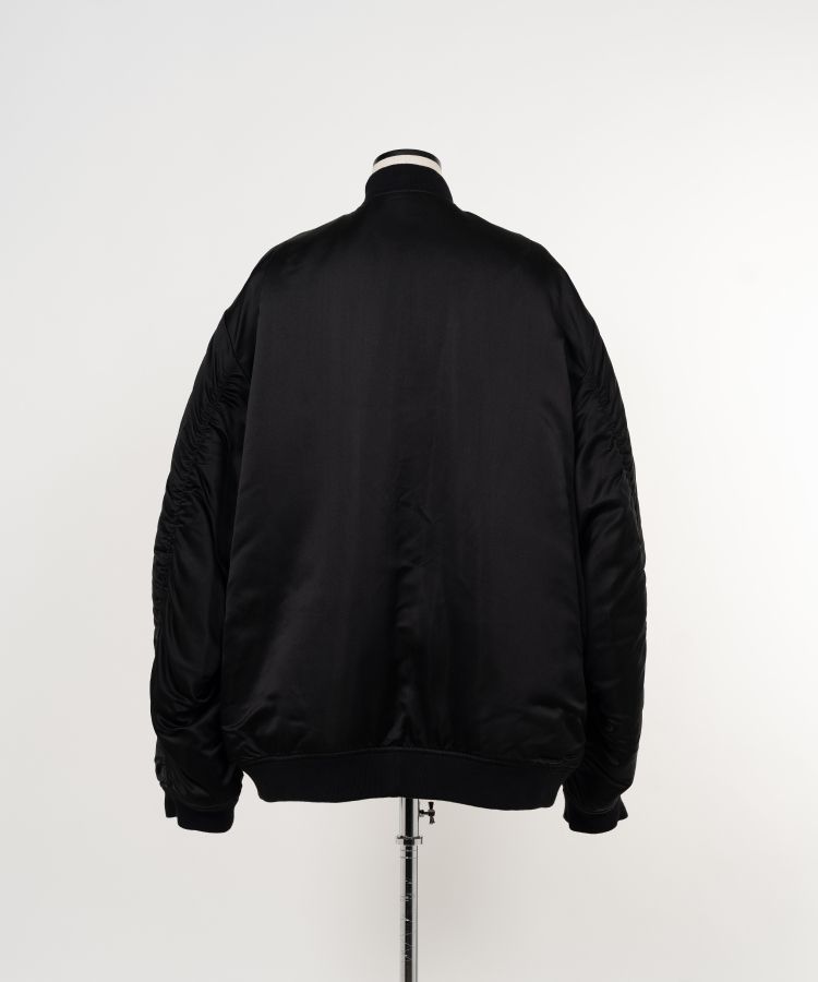 Silk Facing Bomber Jacket