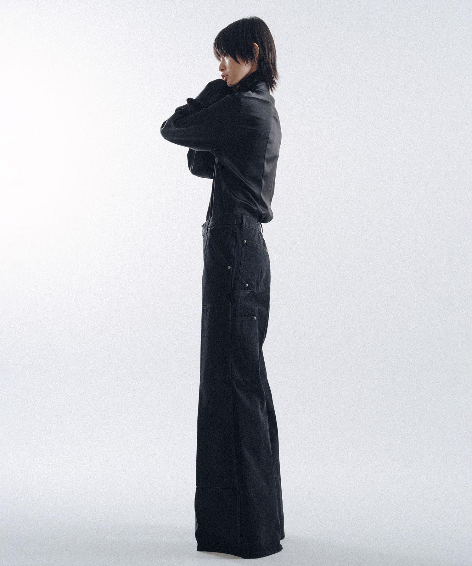 Double Knee Denim Pants