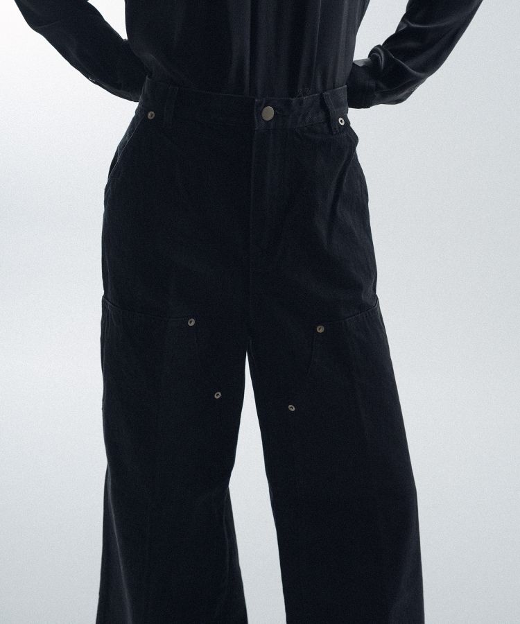 Double Knee Denim Pants