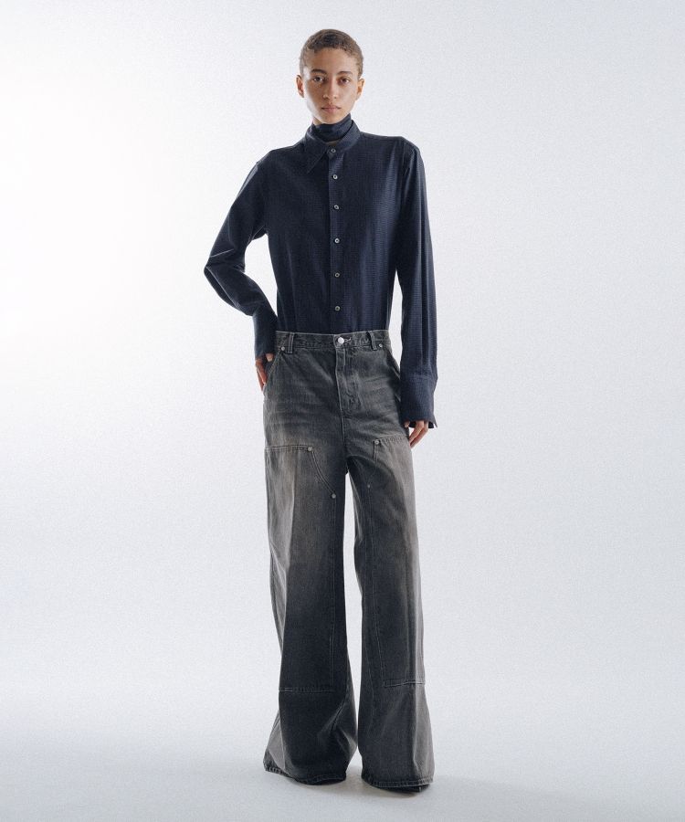 Double Knee Denim Pants