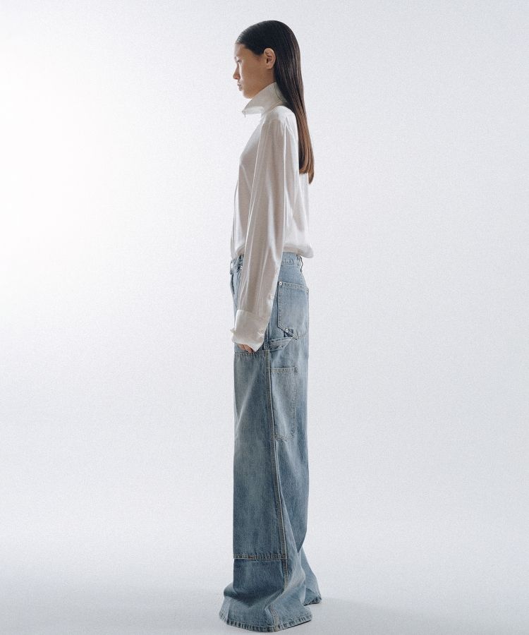 Double Knee Denim Pants
