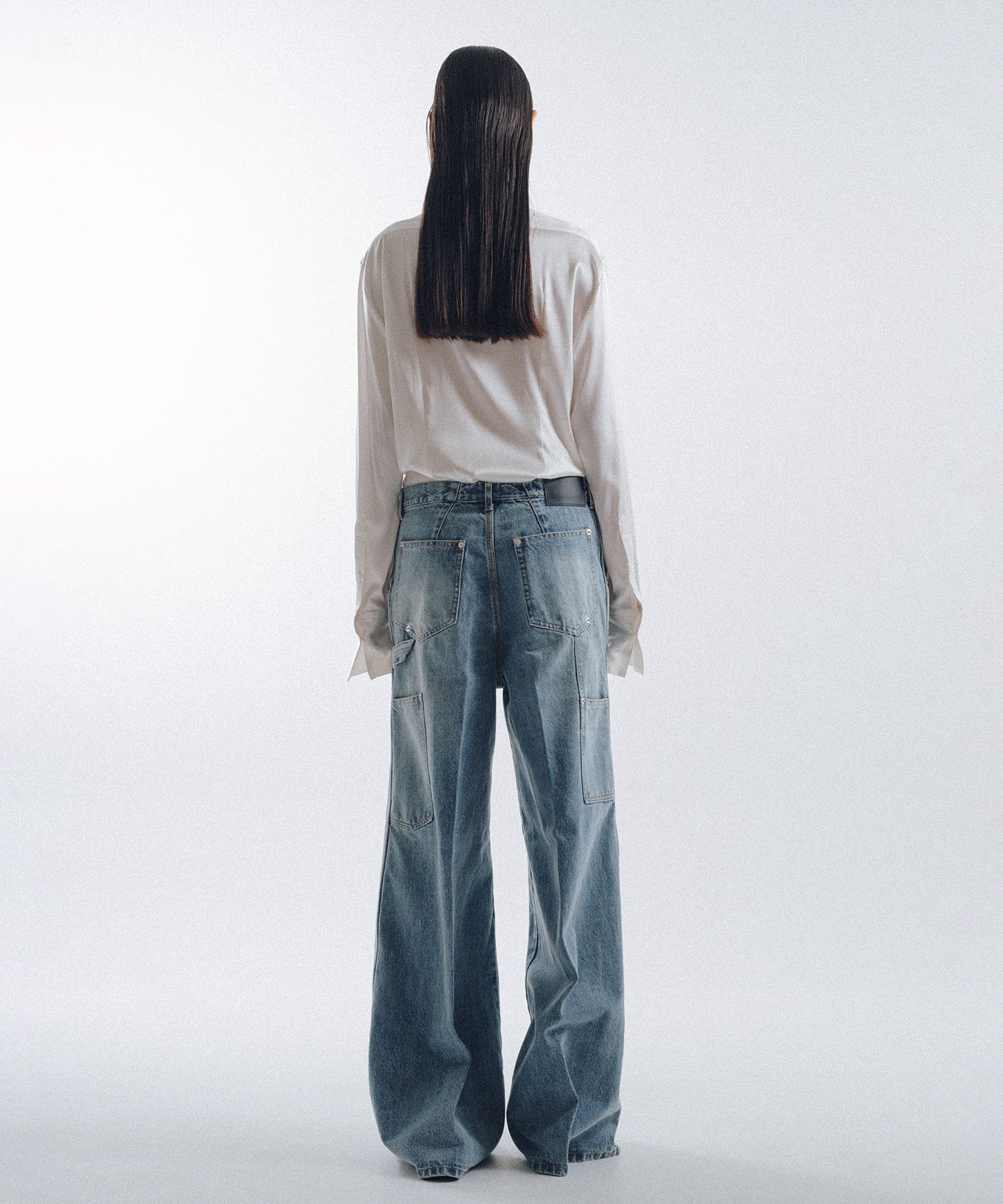 Double Knee Denim Pants