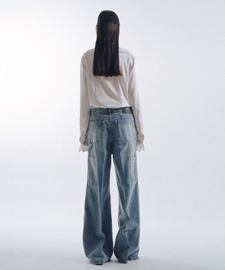 Double Knee Denim Pants