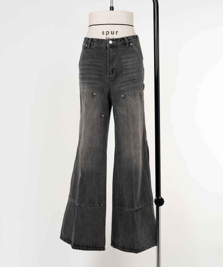 Double Knee Denim Pants