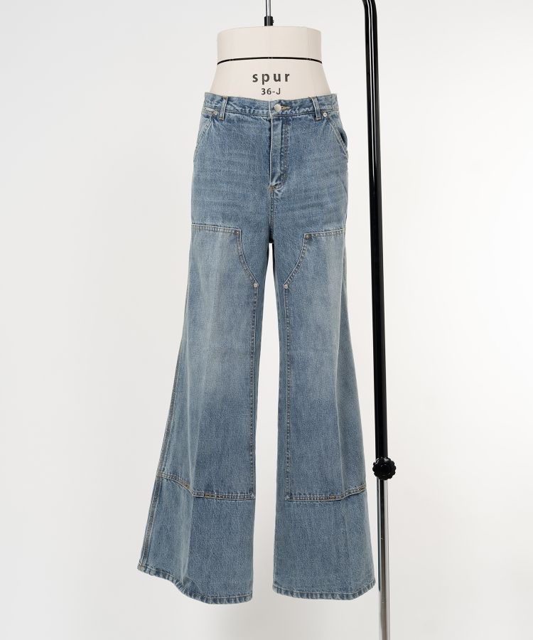 Double Knee Denim Pants