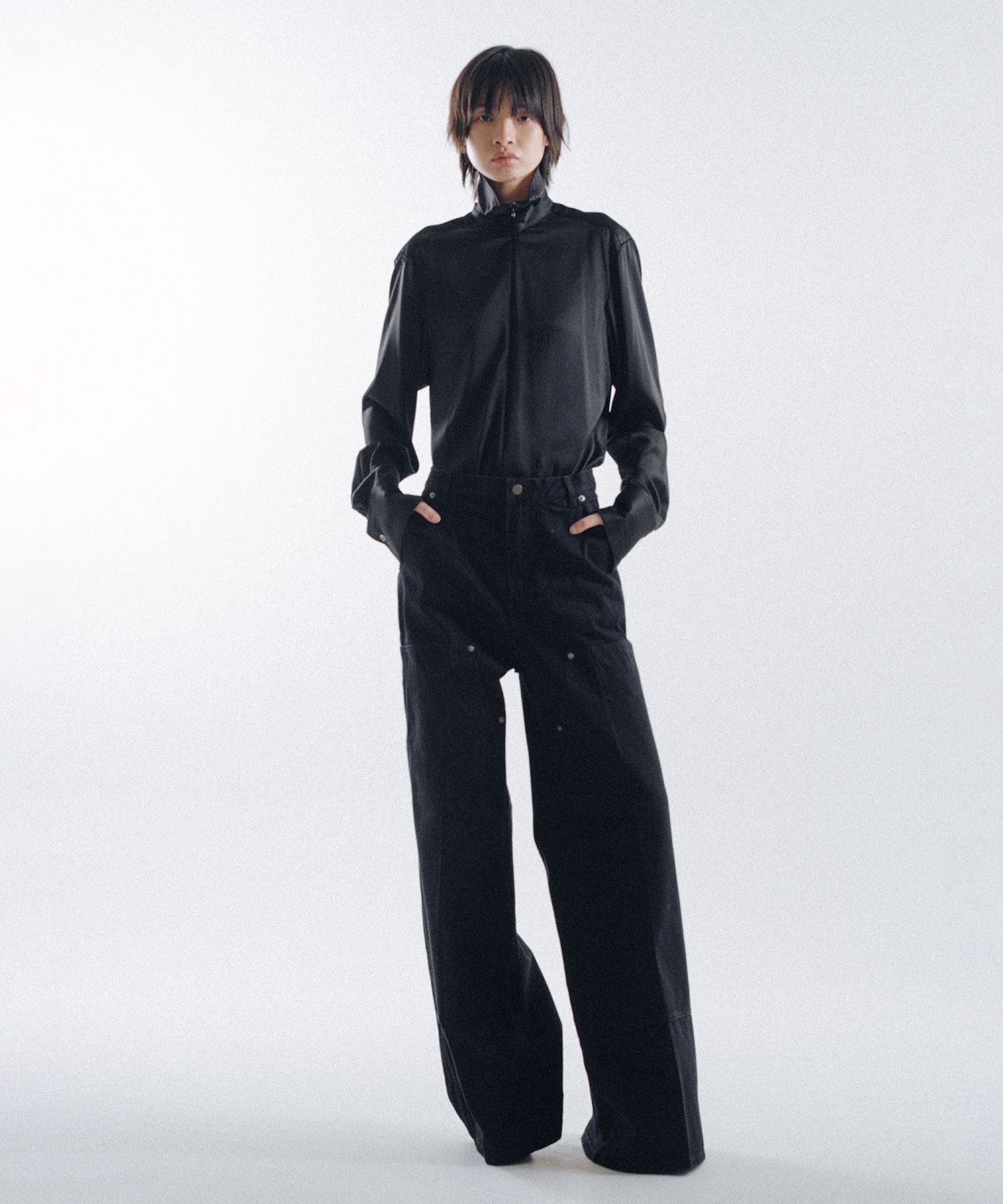 Double Knee Denim Pants