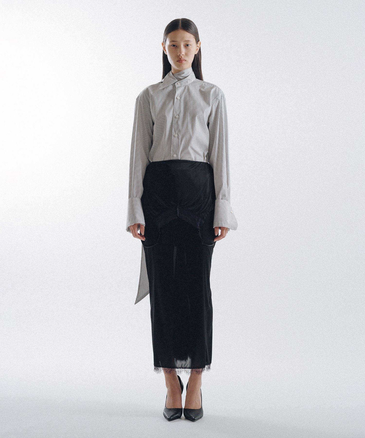 Drooping Slip Maxi Skirt