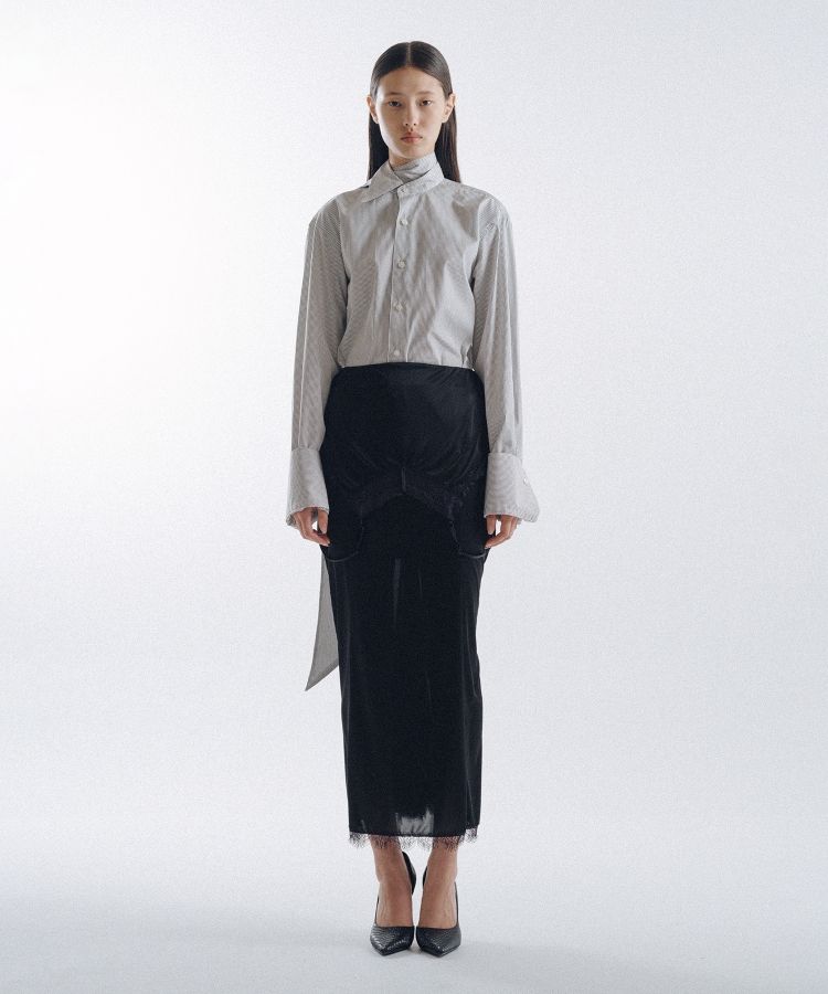 Drooping Slip Maxi Skirt