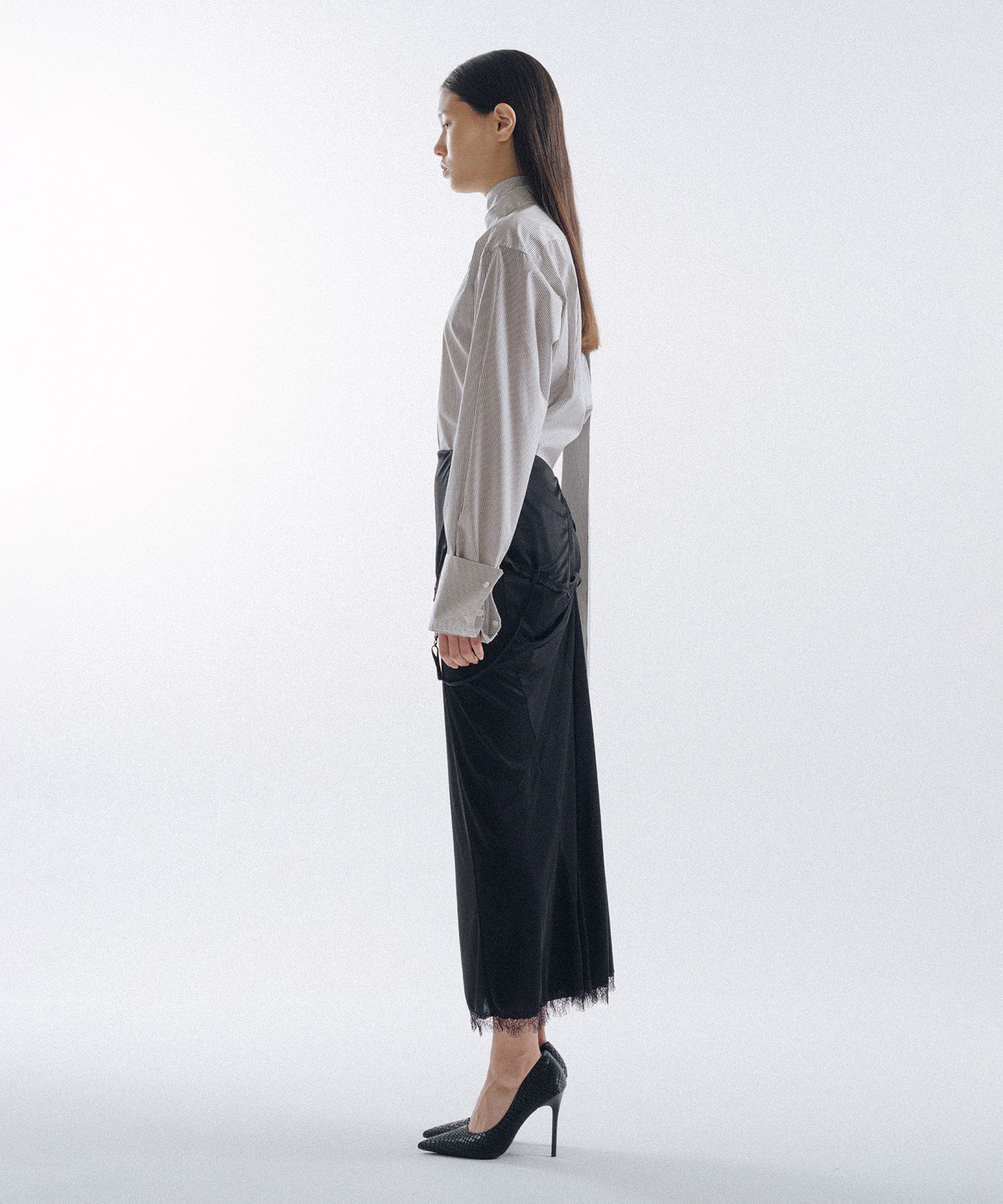 Drooping Slip Maxi Skirt