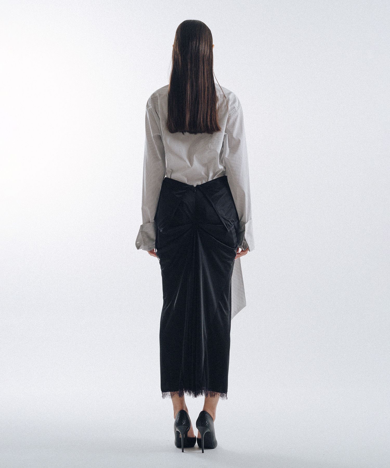 Drooping Slip Maxi Skirt