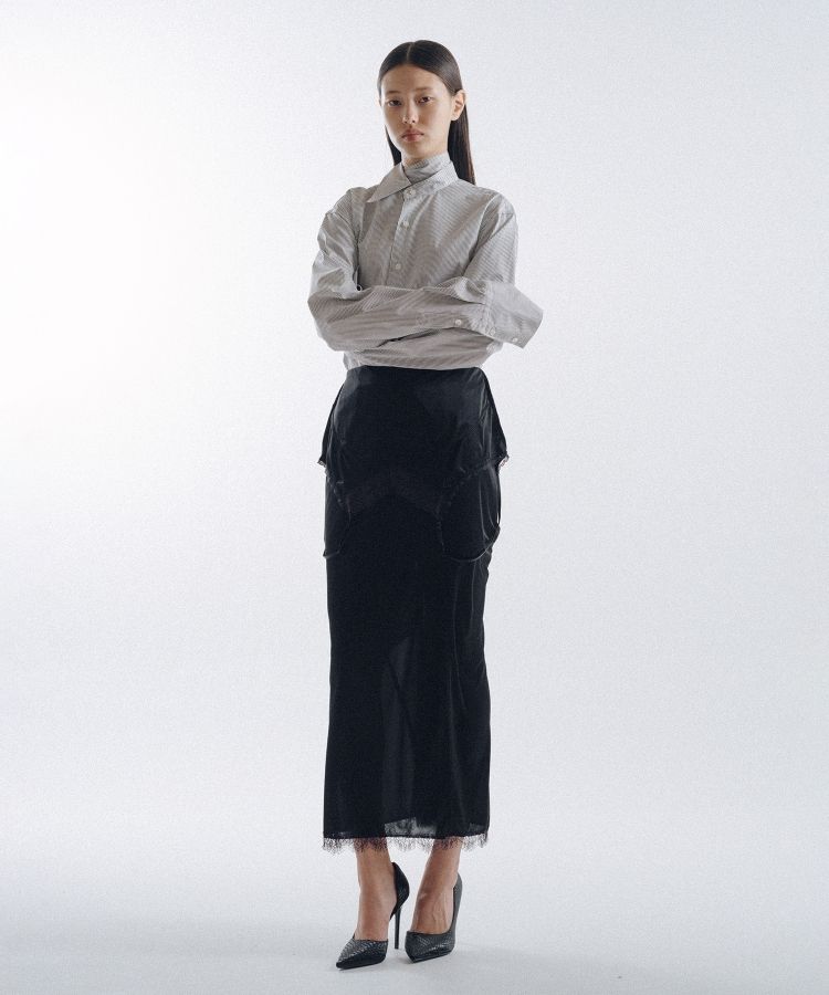 Drooping Slip Maxi Skirt