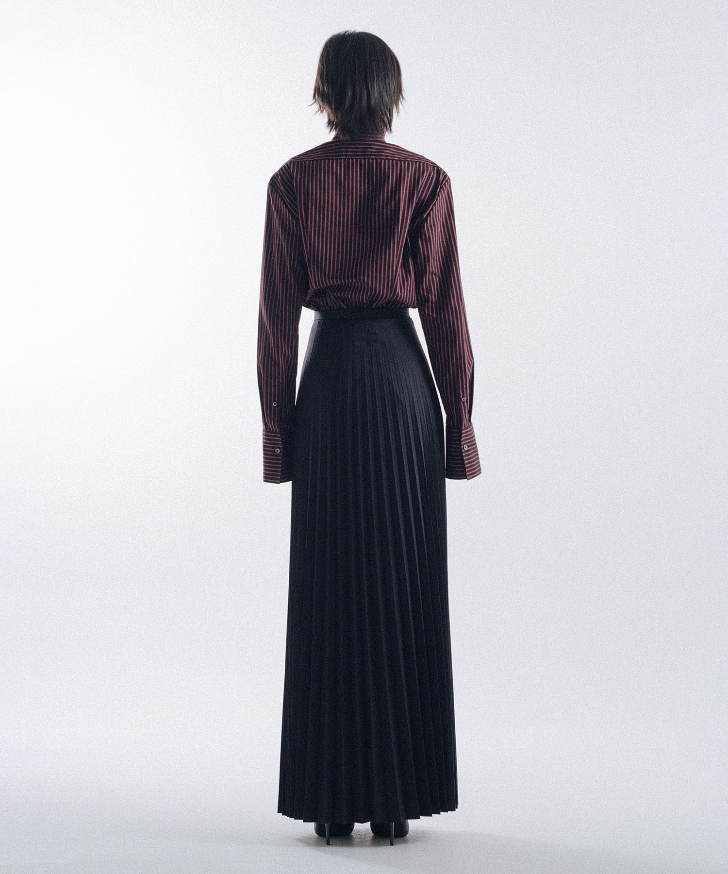 Delicately Pleated Long Skirt