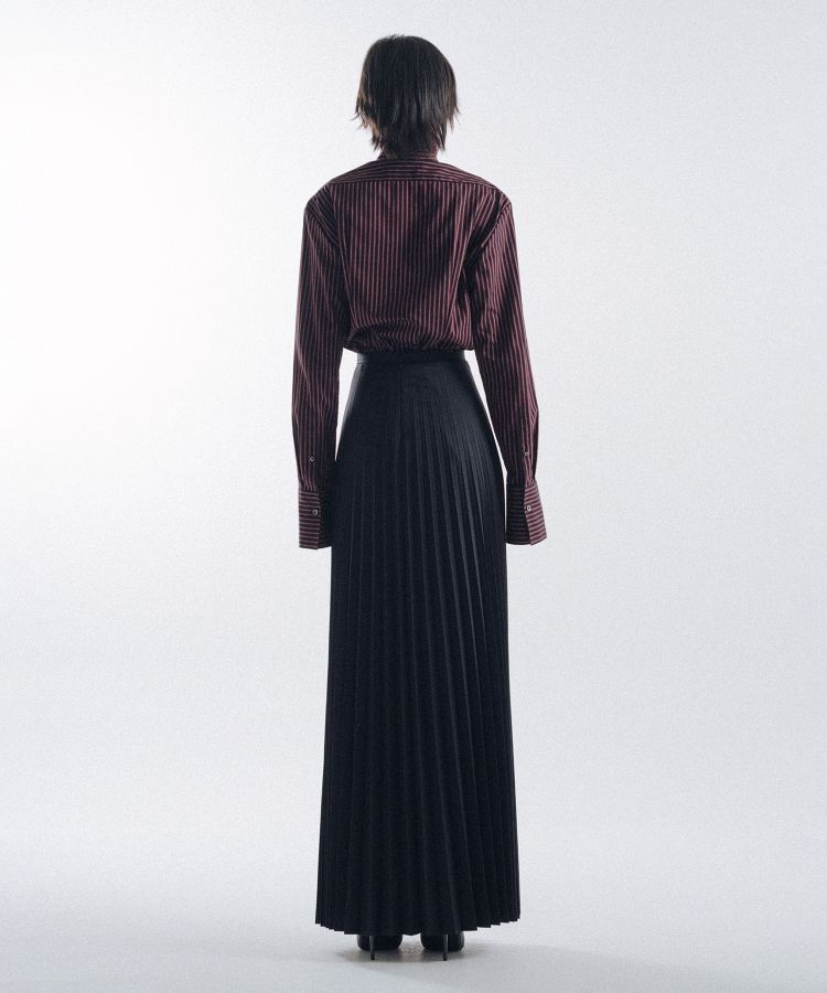 Delicately Pleated Long Skirt