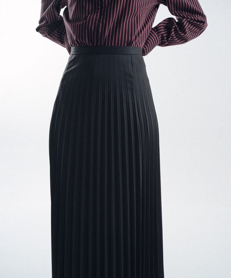 Delicately Pleated Long Skirt