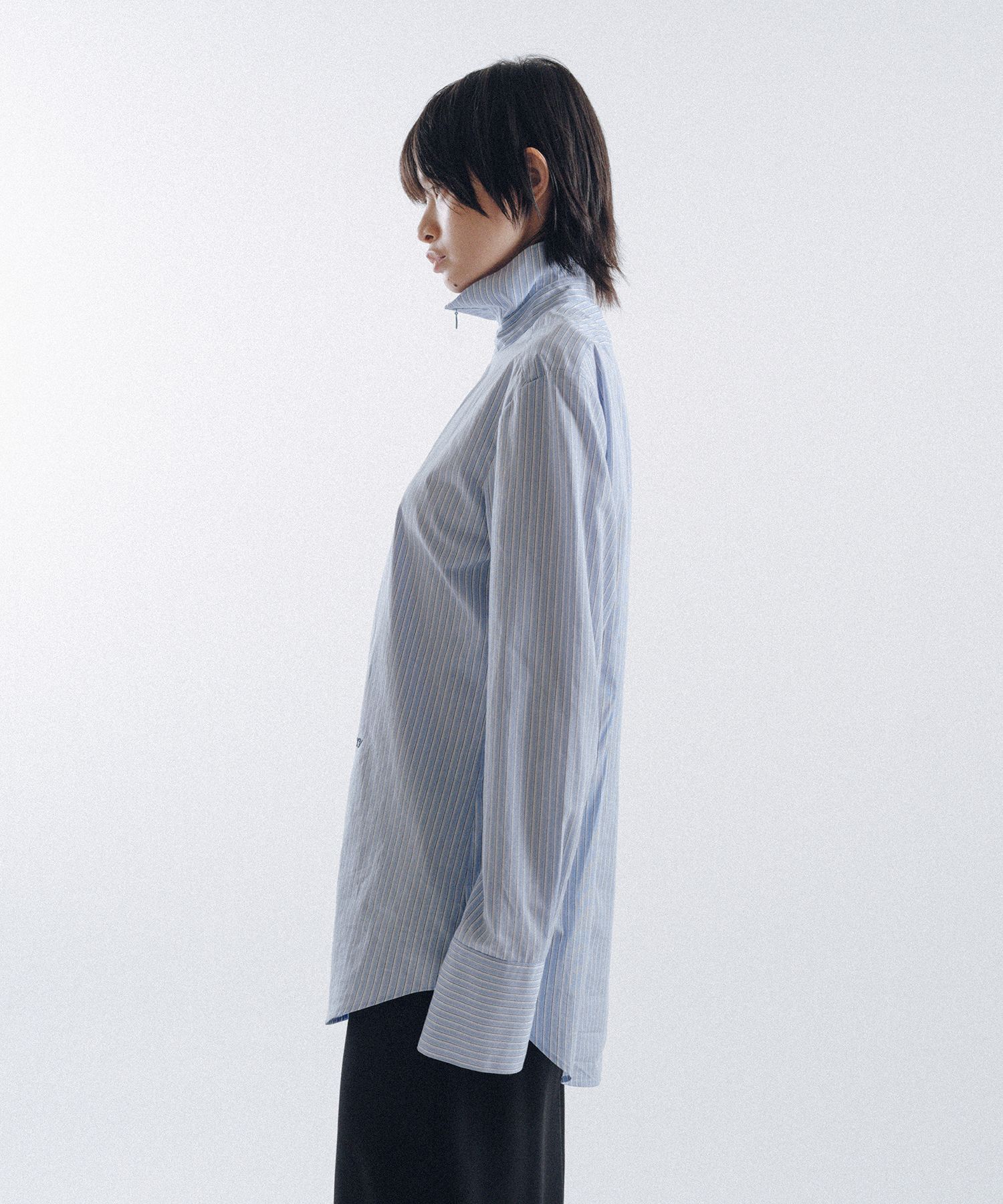 Stripe Sim-Ple Zip Shirt