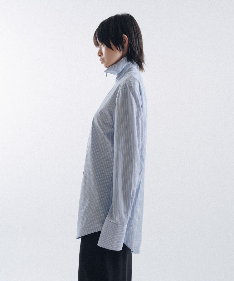 Stripe Sim-Ple Zip Shirt