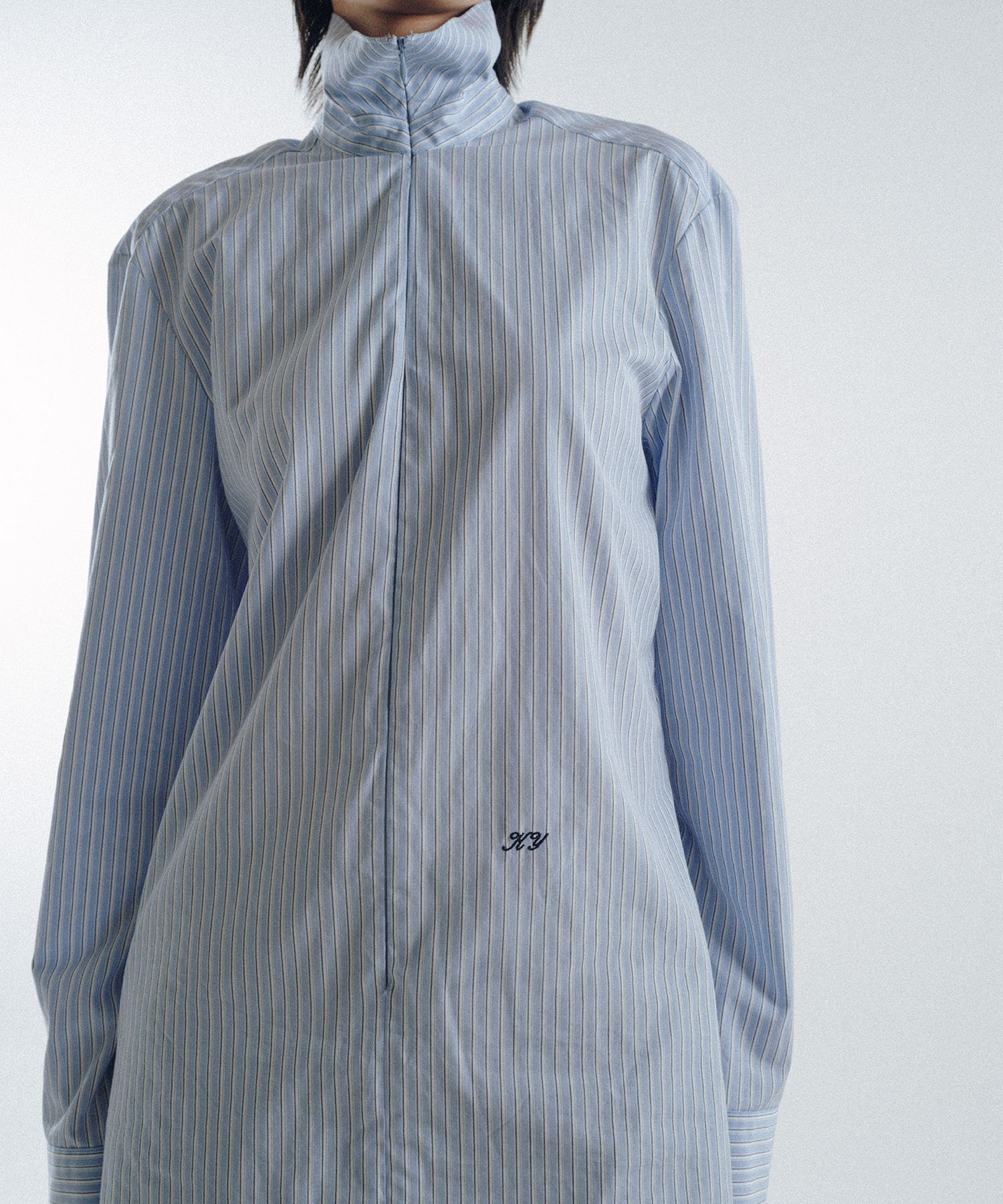 Stripe Sim-Ple Zip Shirt