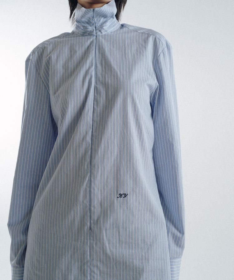 Stripe Sim-Ple Zip Shirt