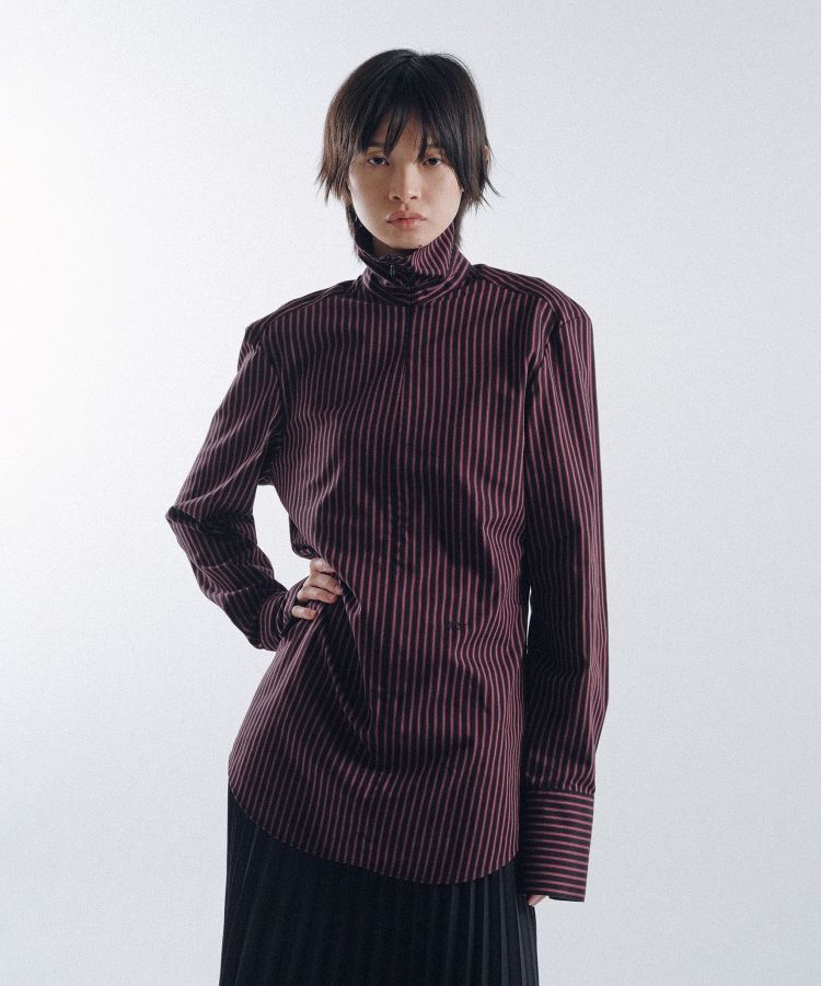 Stripe Sim-Ple Zip Shirt