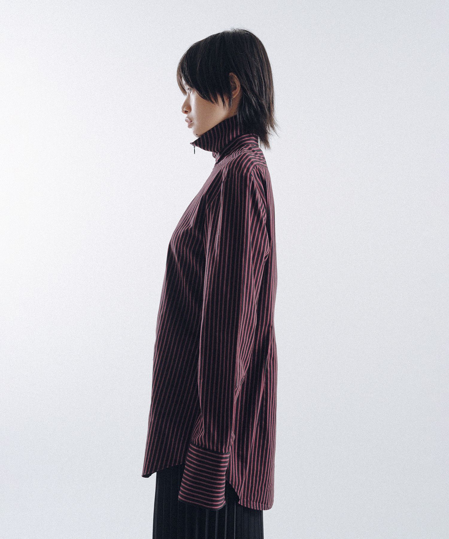 Stripe Sim-Ple Zip Shirt