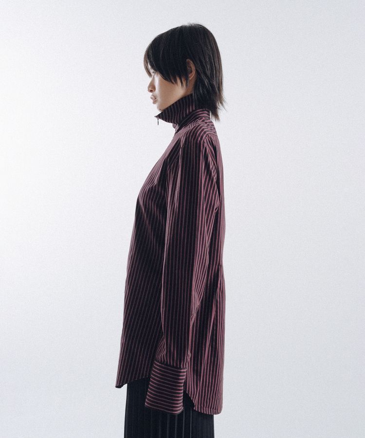 Stripe Sim-Ple Zip Shirt