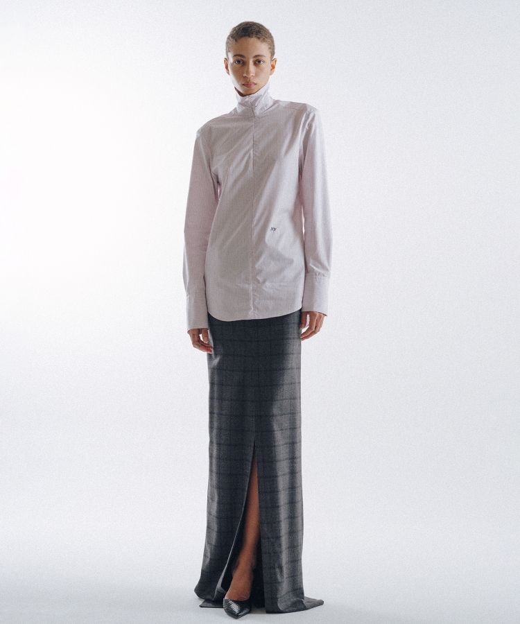 Stripe Sim-Ple Zip Shirt