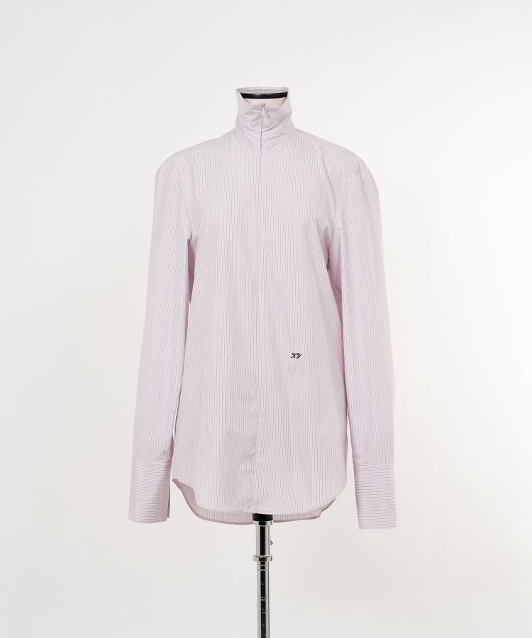 Stripe Sim-Ple Zip Shirt