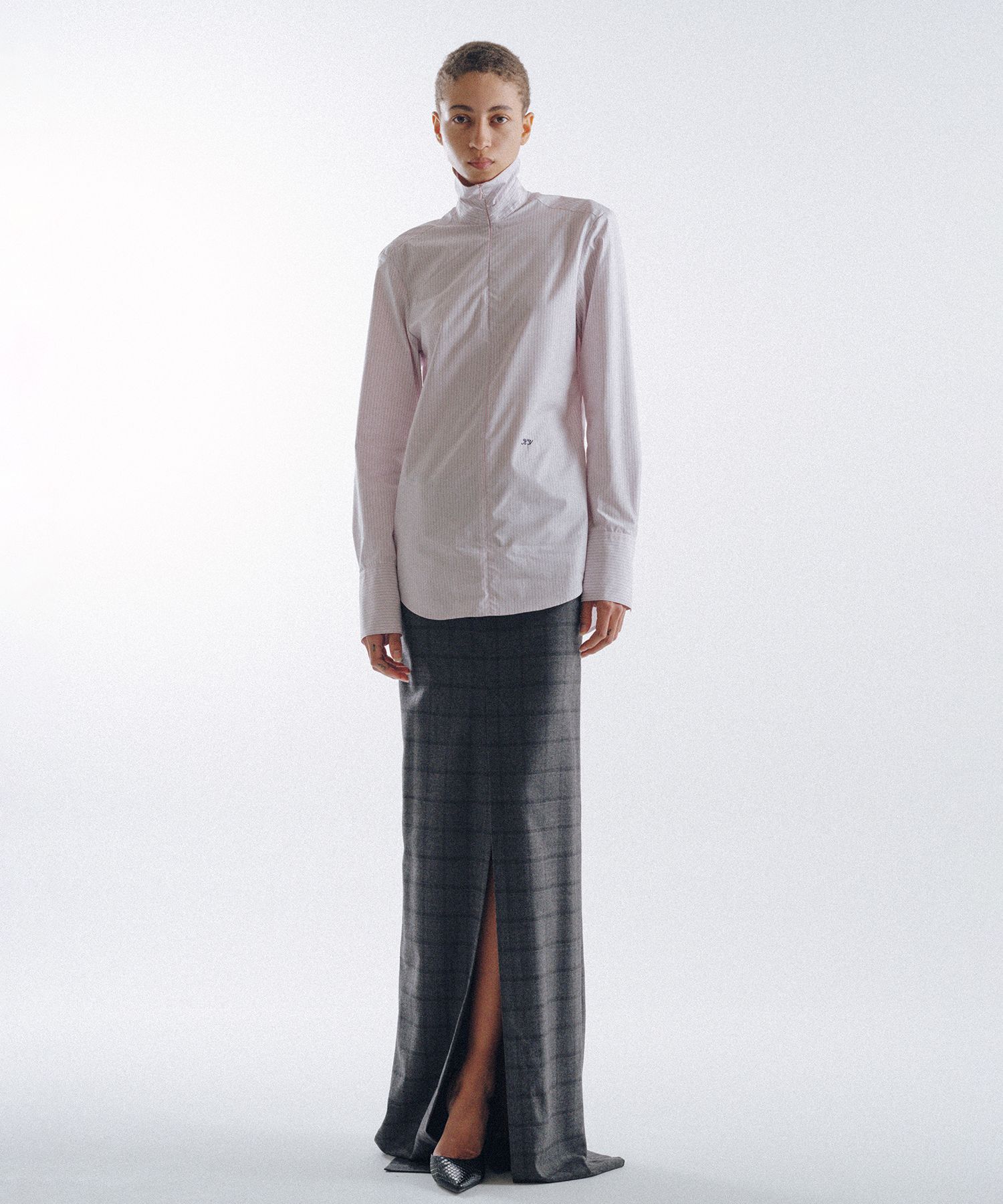 Stripe Sim-Ple Zip Shirt