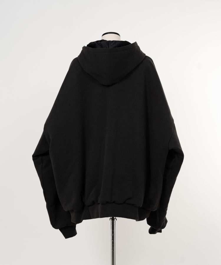 Quilted Silk Lining Hoodie