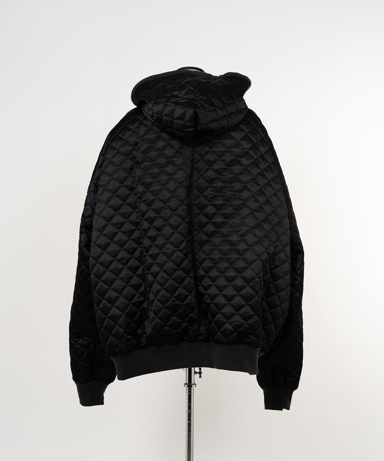 Quilted Silk Lining Hoodie
