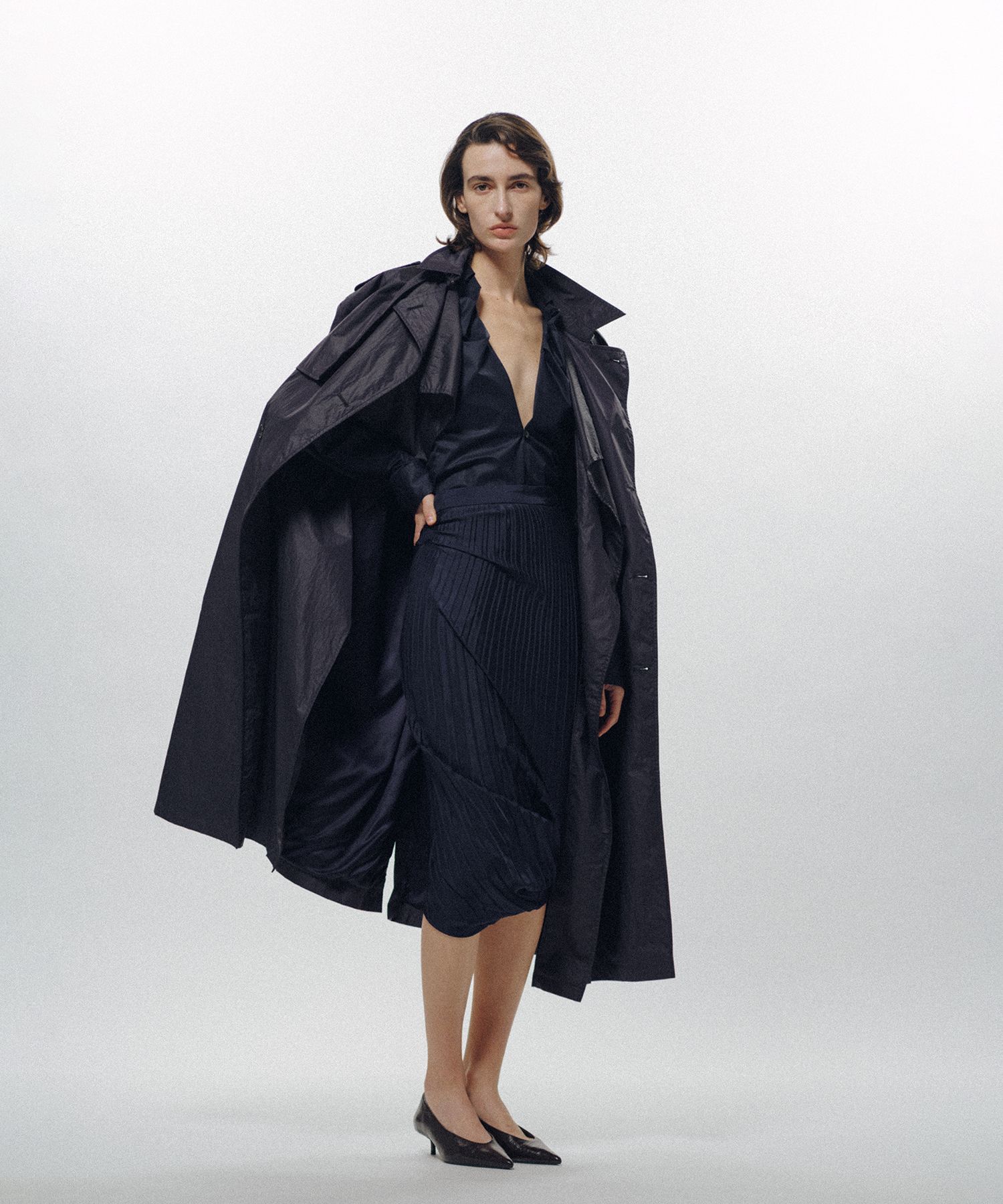 Cape Trench Coat