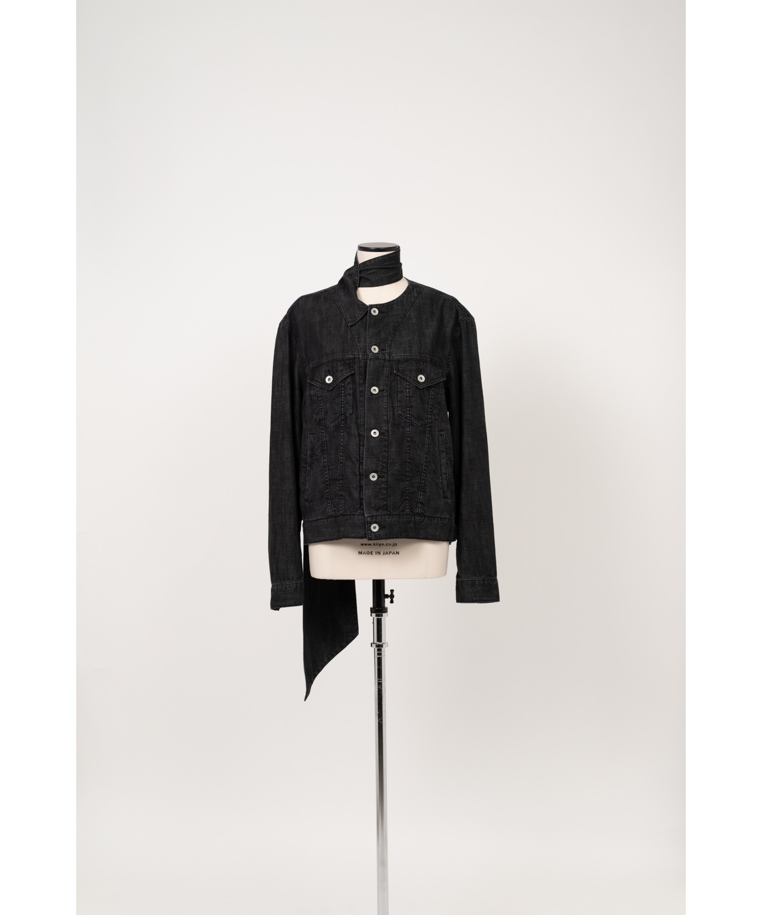 Long Collar Denim Jacket