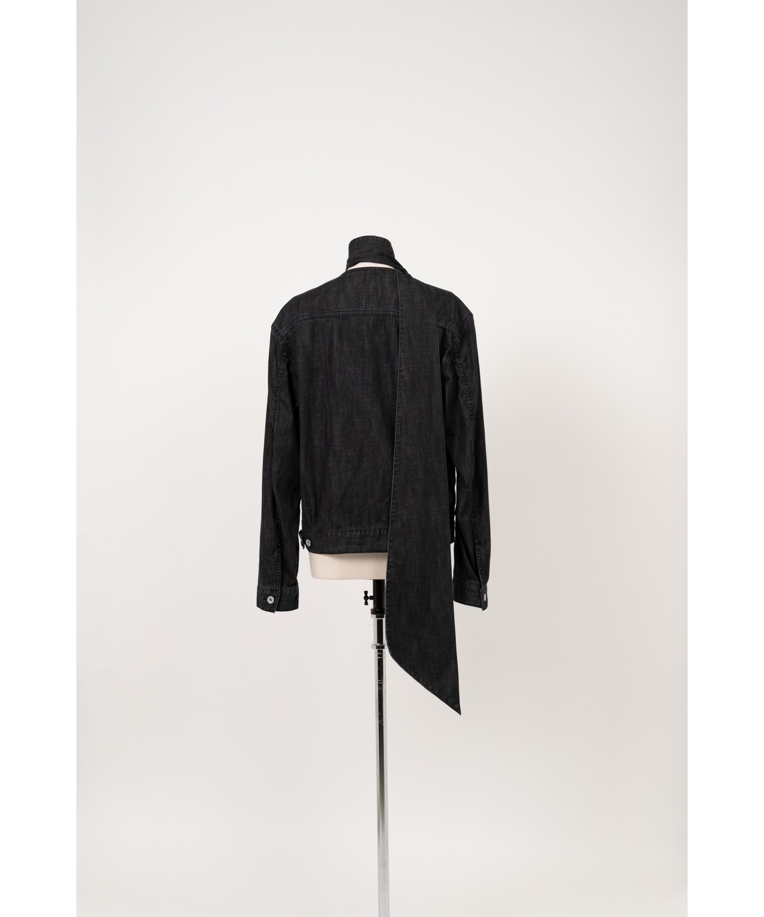 Long Collar Denim Jacket