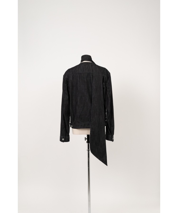 Long Collar Denim Jacket