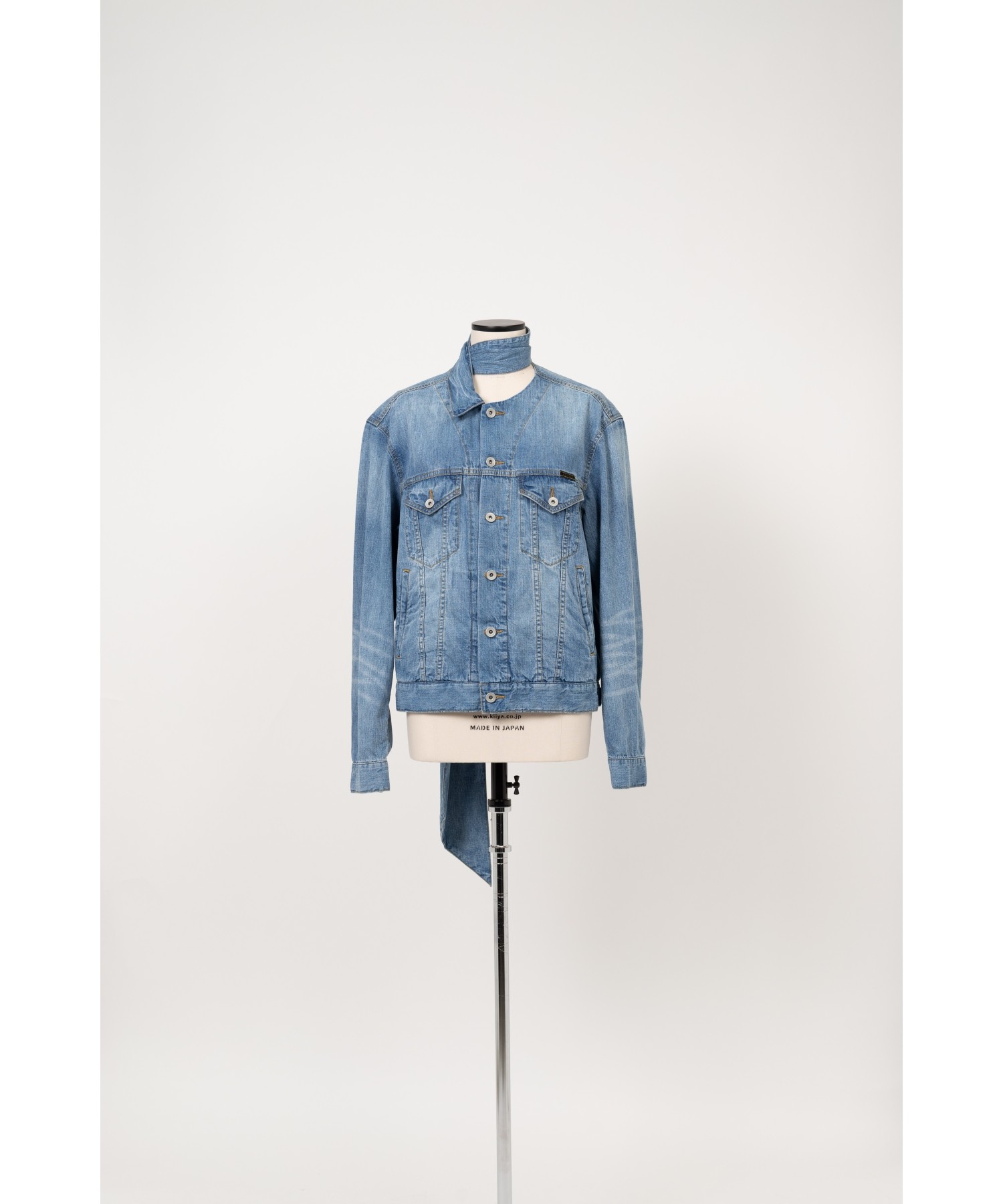 Long Collar Denim Jacket
