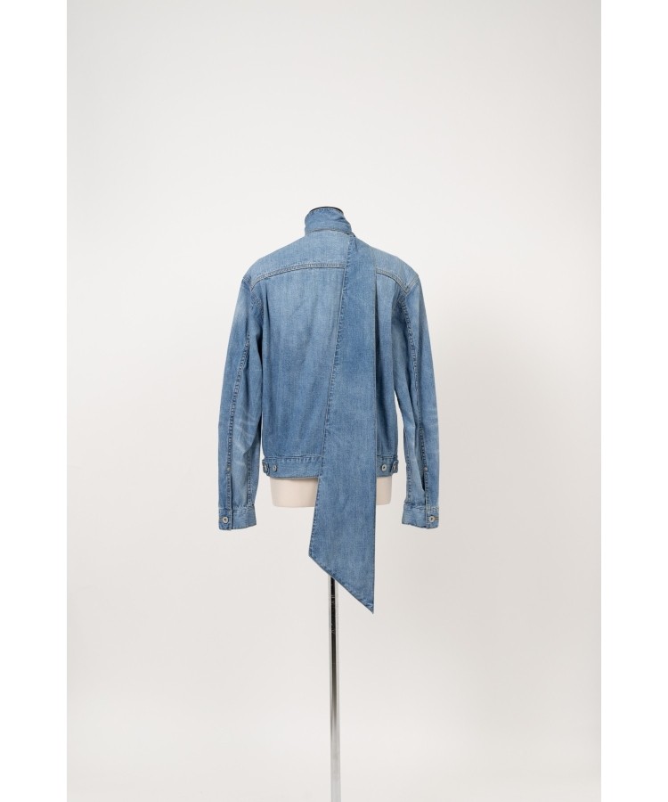 Long Collar Denim Jacket