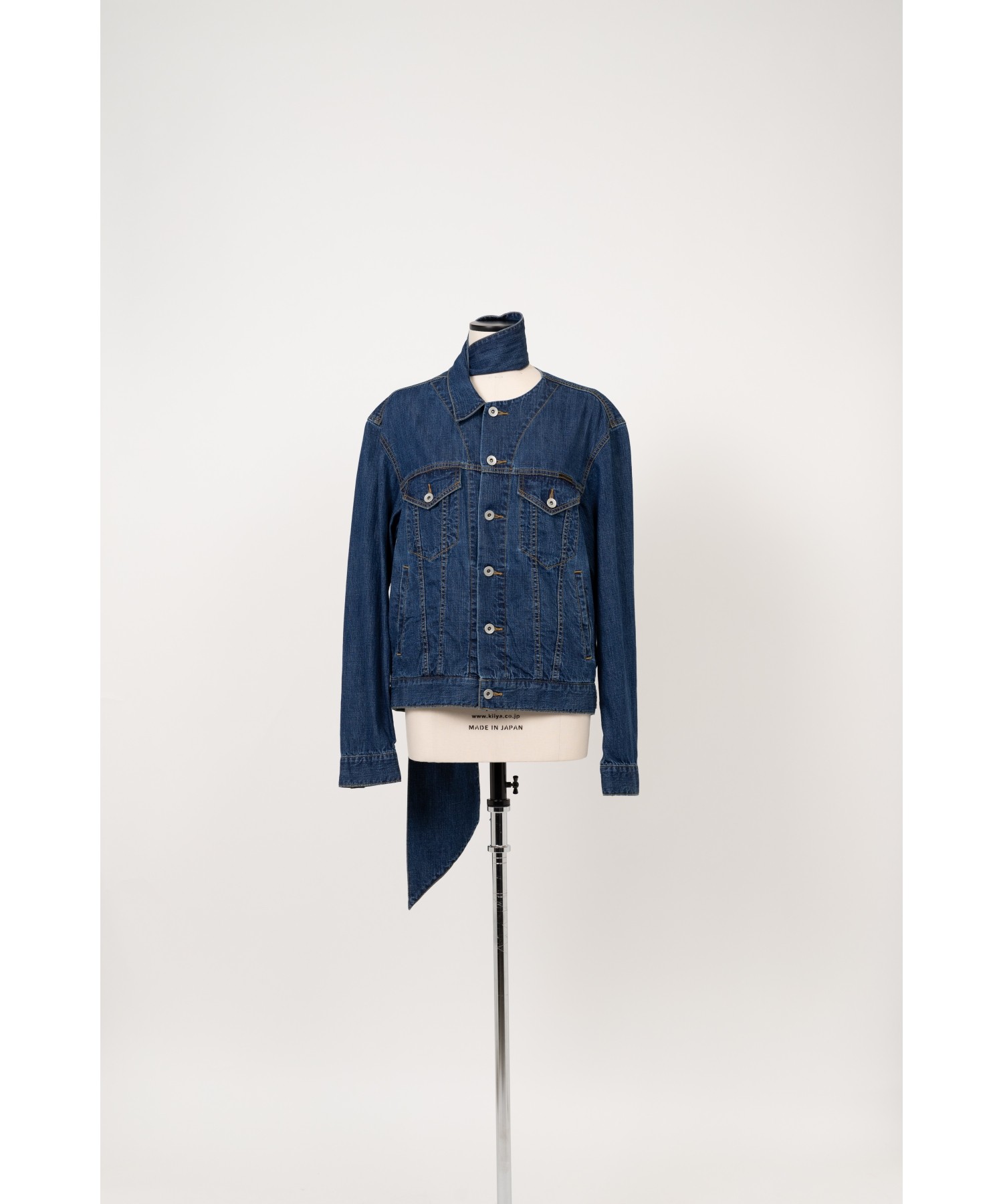 Long Collar Denim Jacket
