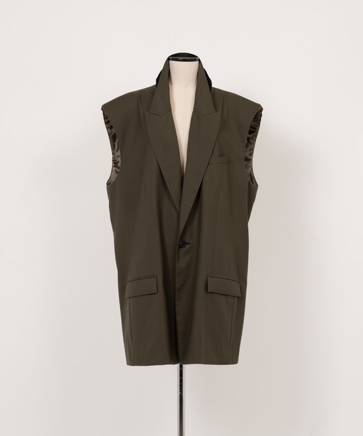 Wilted Collar Tailor Vest