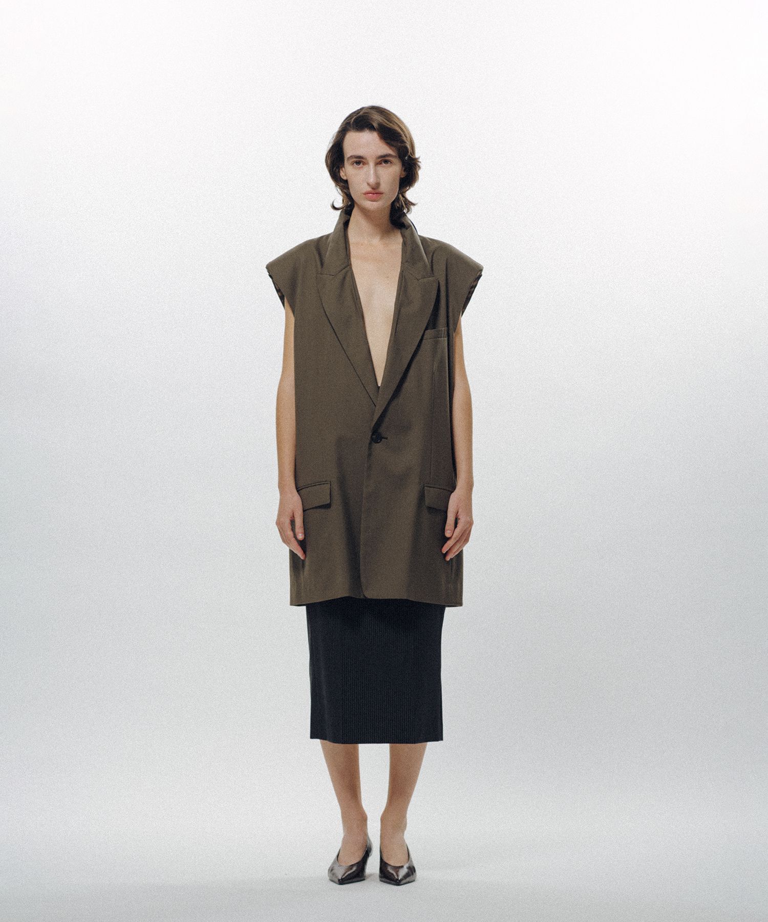 Wilted Collar Tailor Vest