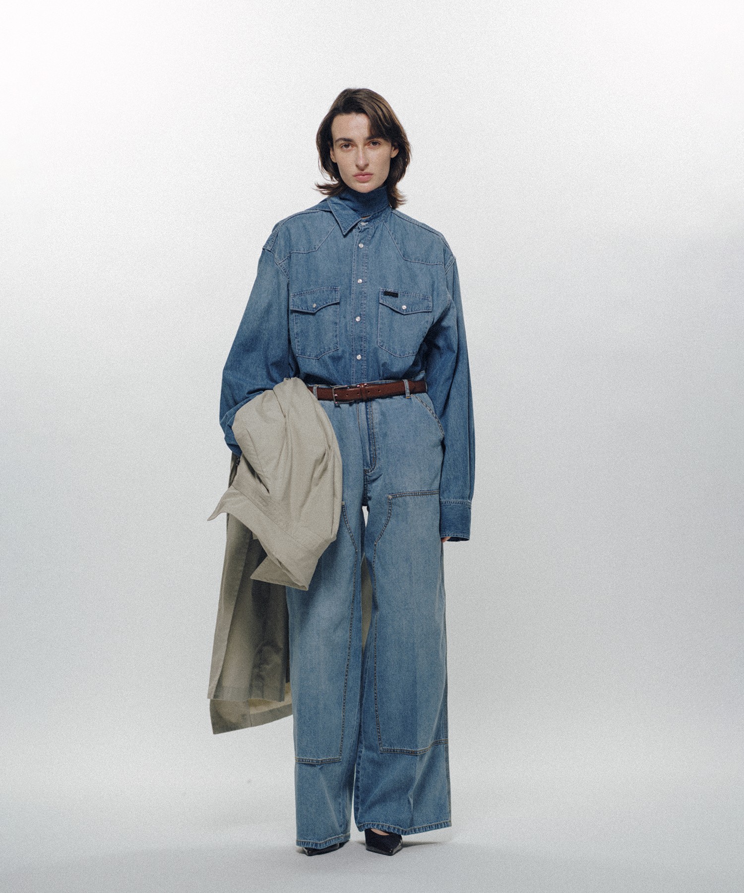 Double Knee Linen Jeans