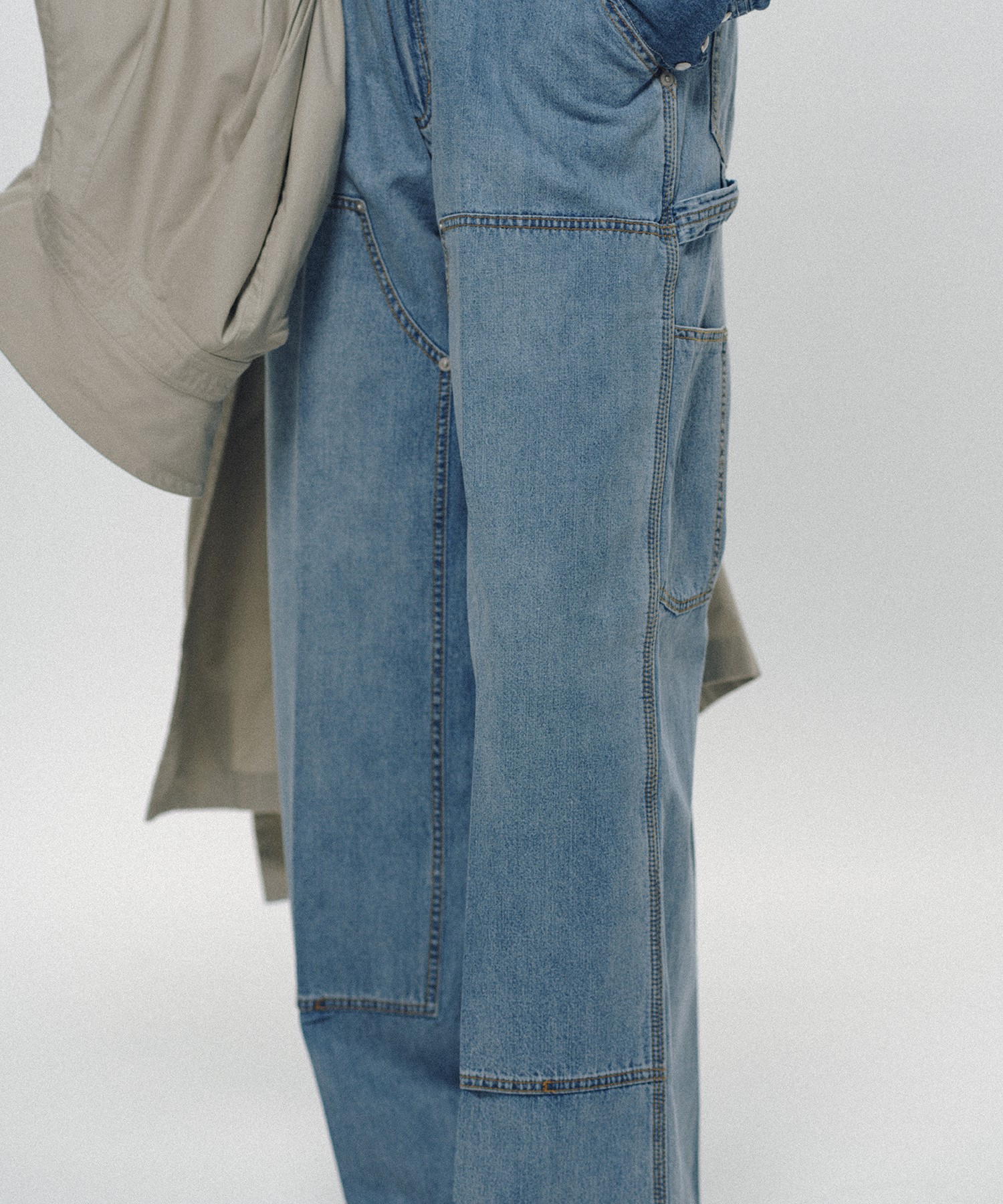 Double Knee Linen Jeans