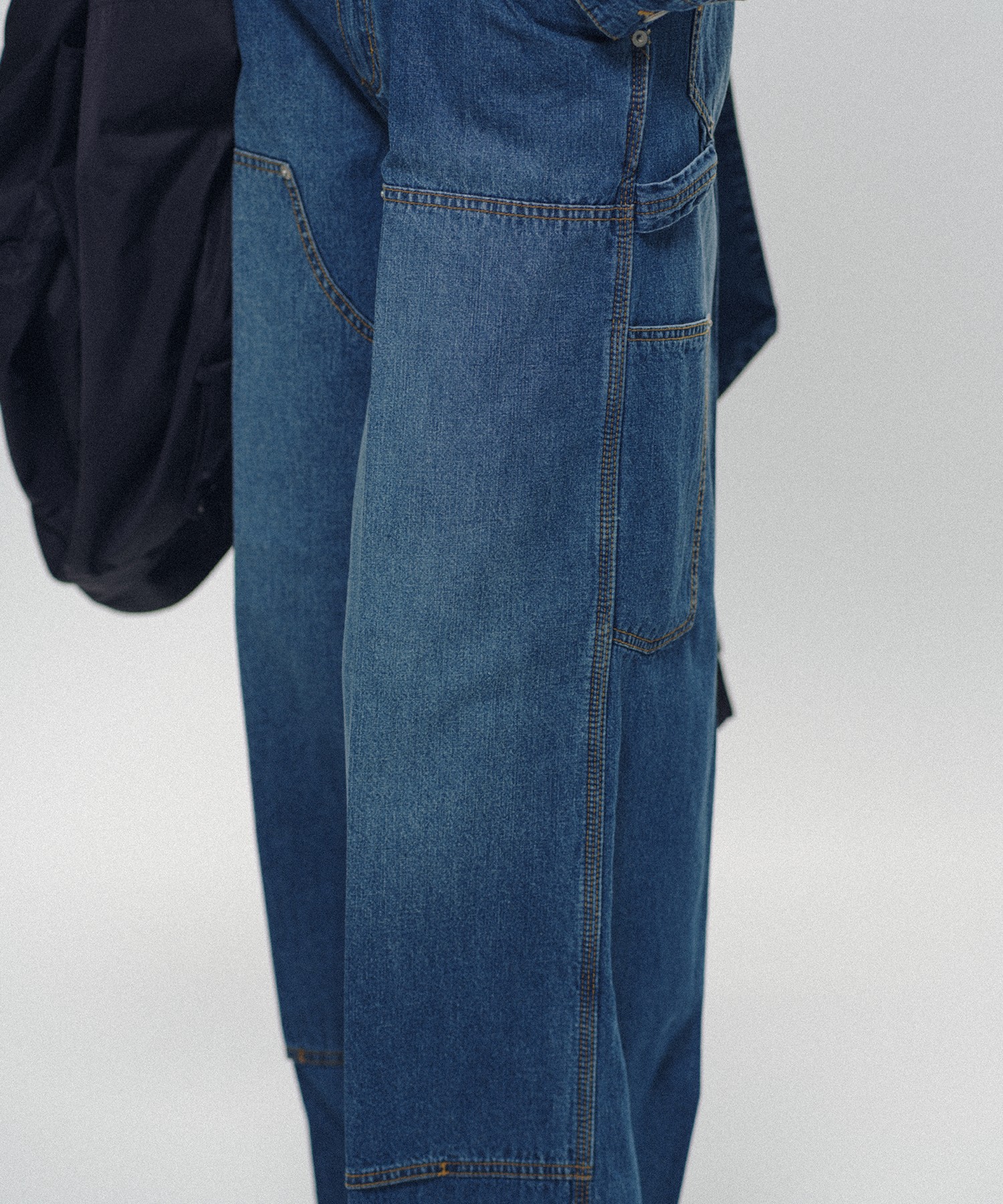Double Knee Linen Jeans