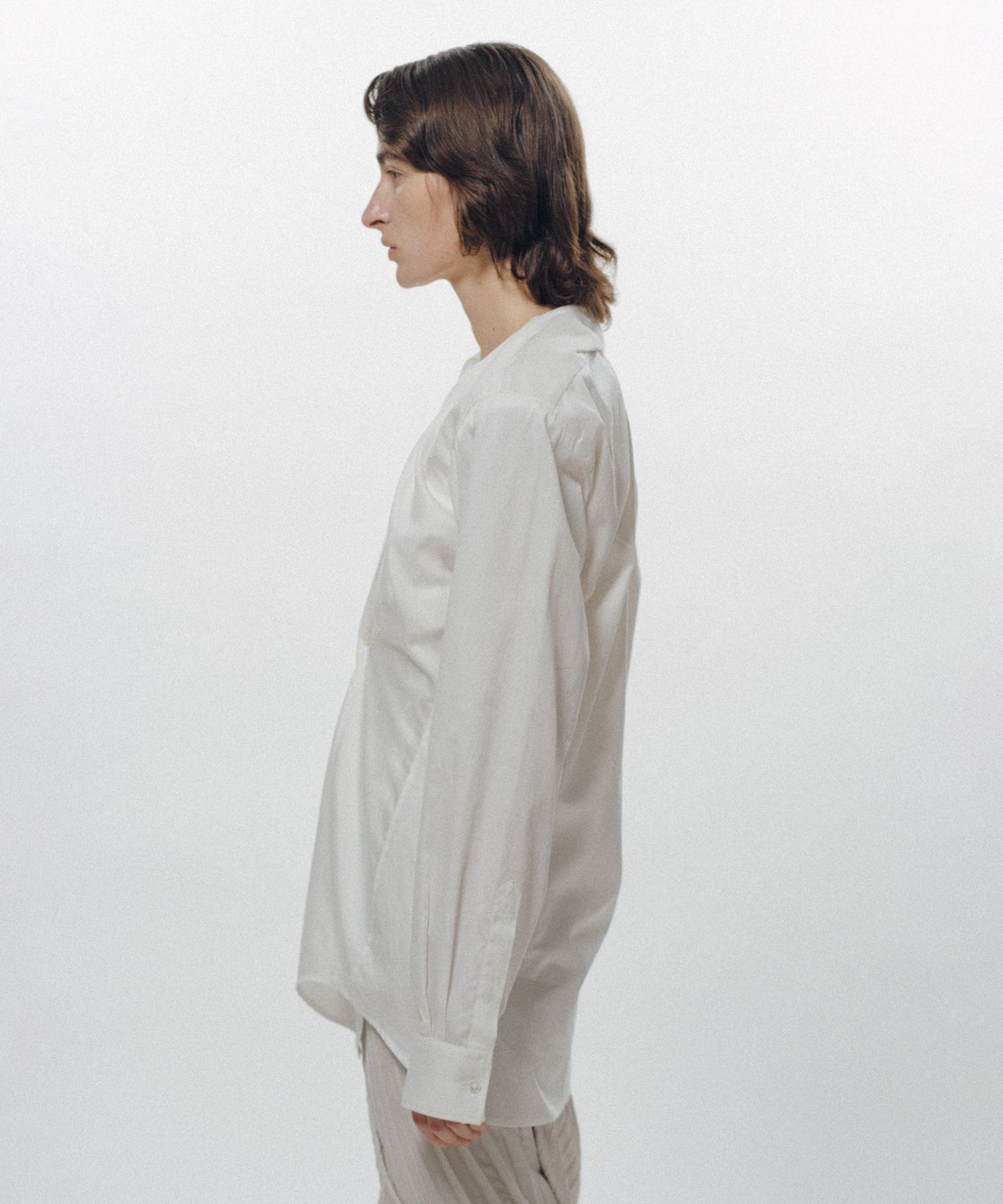 Rolled-In Collar Shirt