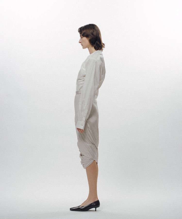 Rolled-In Collar Shirt